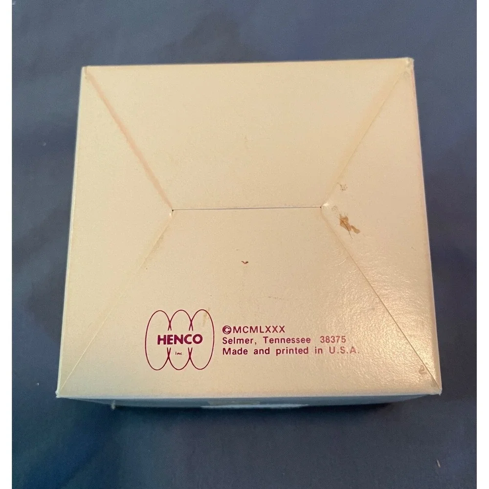 Henco Cherishables Clear Acrylic Trinket Box Engraved Parakeets Vine Heart w/box